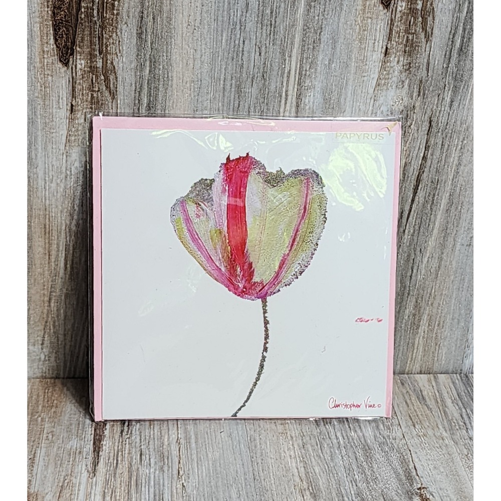 Papyrus Christopher Vine Embossed Glittery Flower Get Well Soon Card
